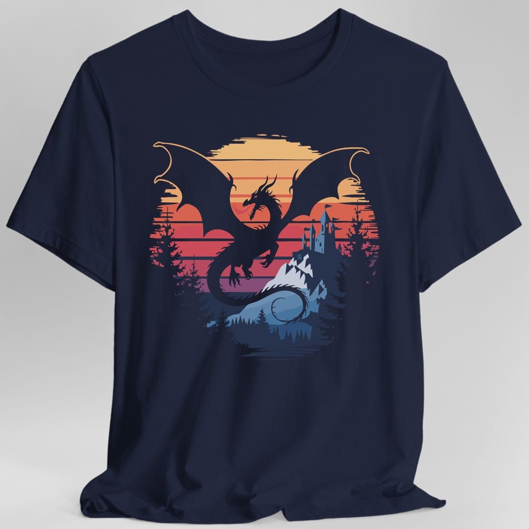 Camiseta de Dragón - Paisaje de Fantasía