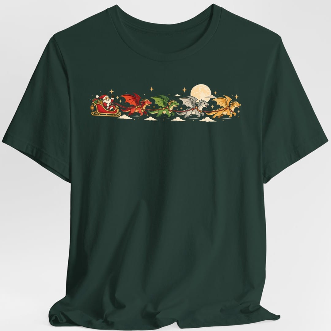 Dragons Pulling Sleigh T-Shirt