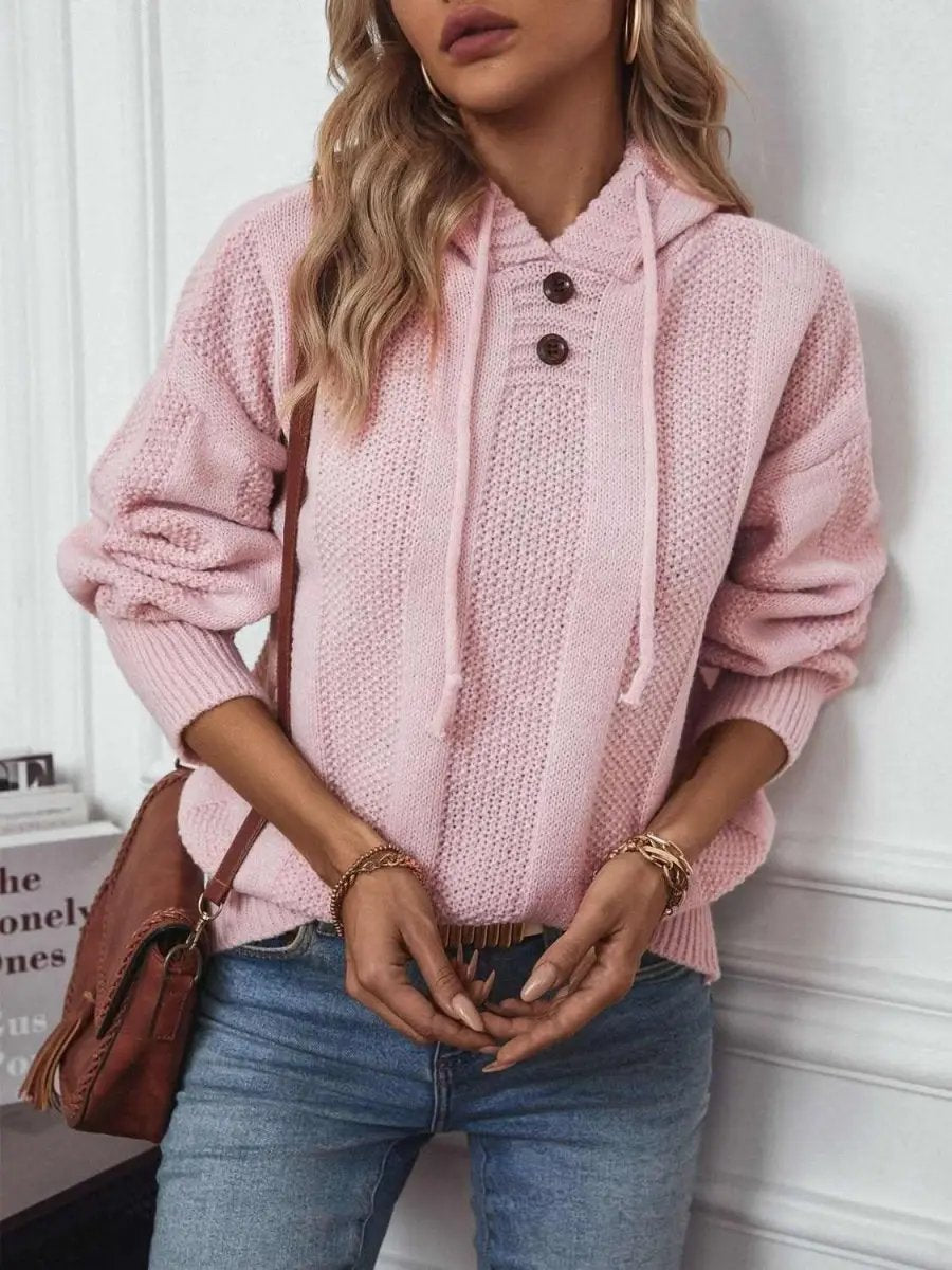 Jackets Trendsi Drawstring Hoodie Women's Casual Long Sleeve Sweater - Comfy Fit
