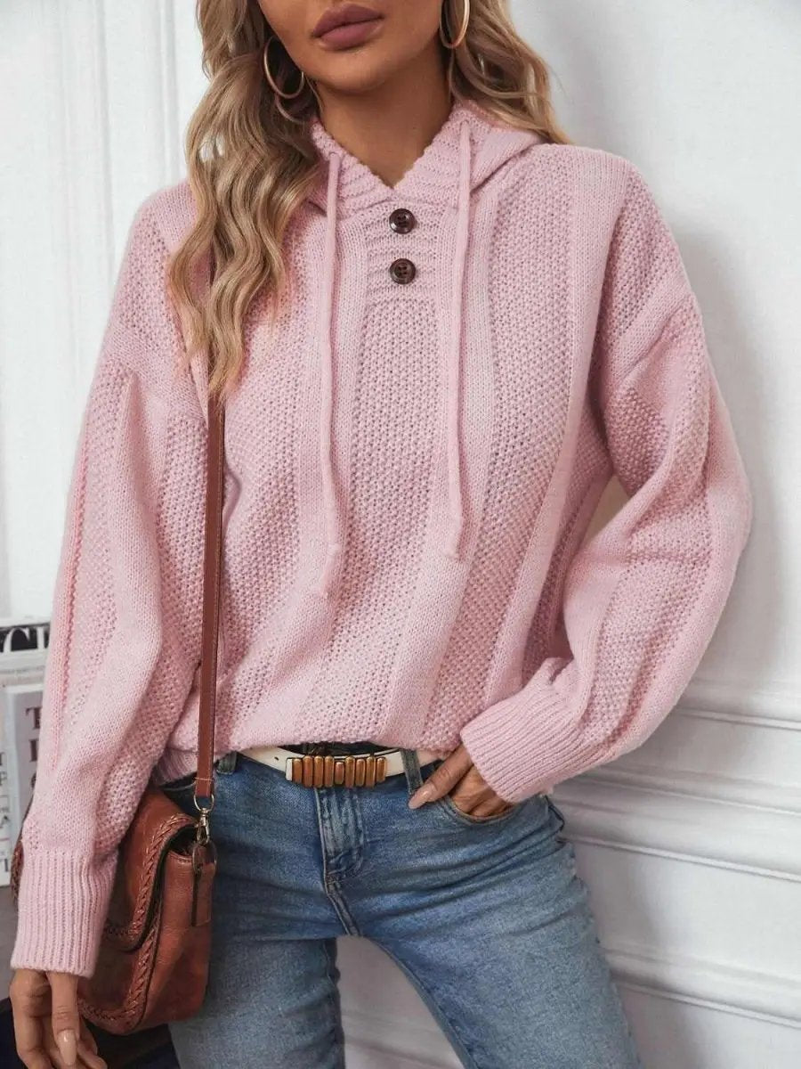 Jackets Trendsi Drawstring Hoodie Women's Casual Long Sleeve Sweater - Comfy Fit