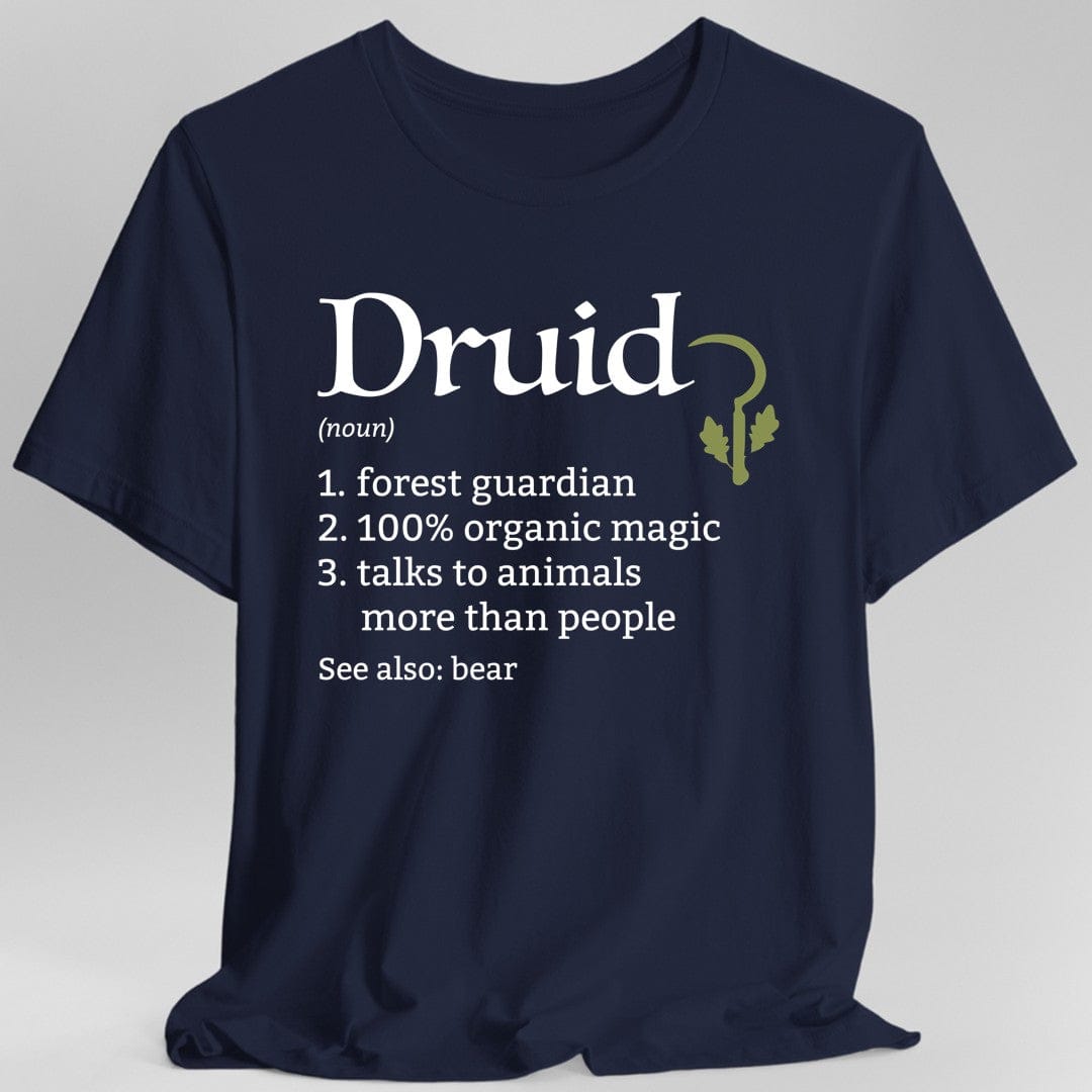 Camiseta D&D de la definición de la clase de druida