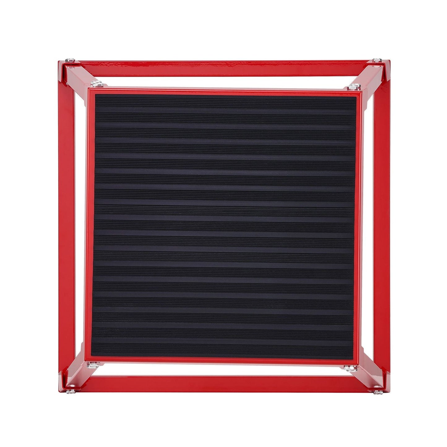 Plyometric Jump Box, 18 Inch Plyo Box, Steel Plyometric Platform and Jumping Agility Box, Anti-Slip Fitness Exercise Step Up Box for Home Gym Training, Conditioning Strength Training, Red