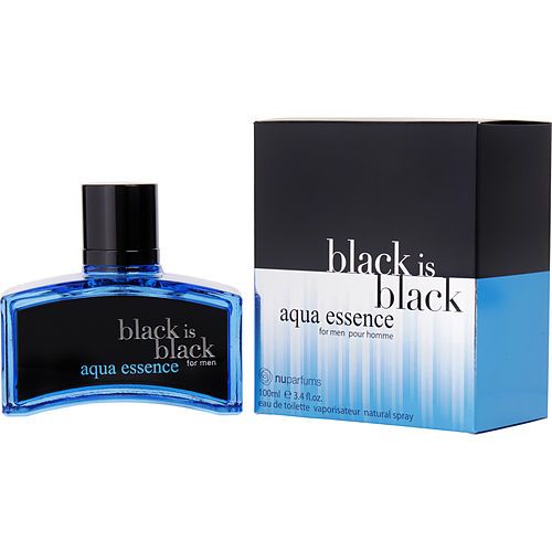 BLACK IS BLACK AQUA ESSENCE by Nuparfums EDT SPRAY 3.4 OZ