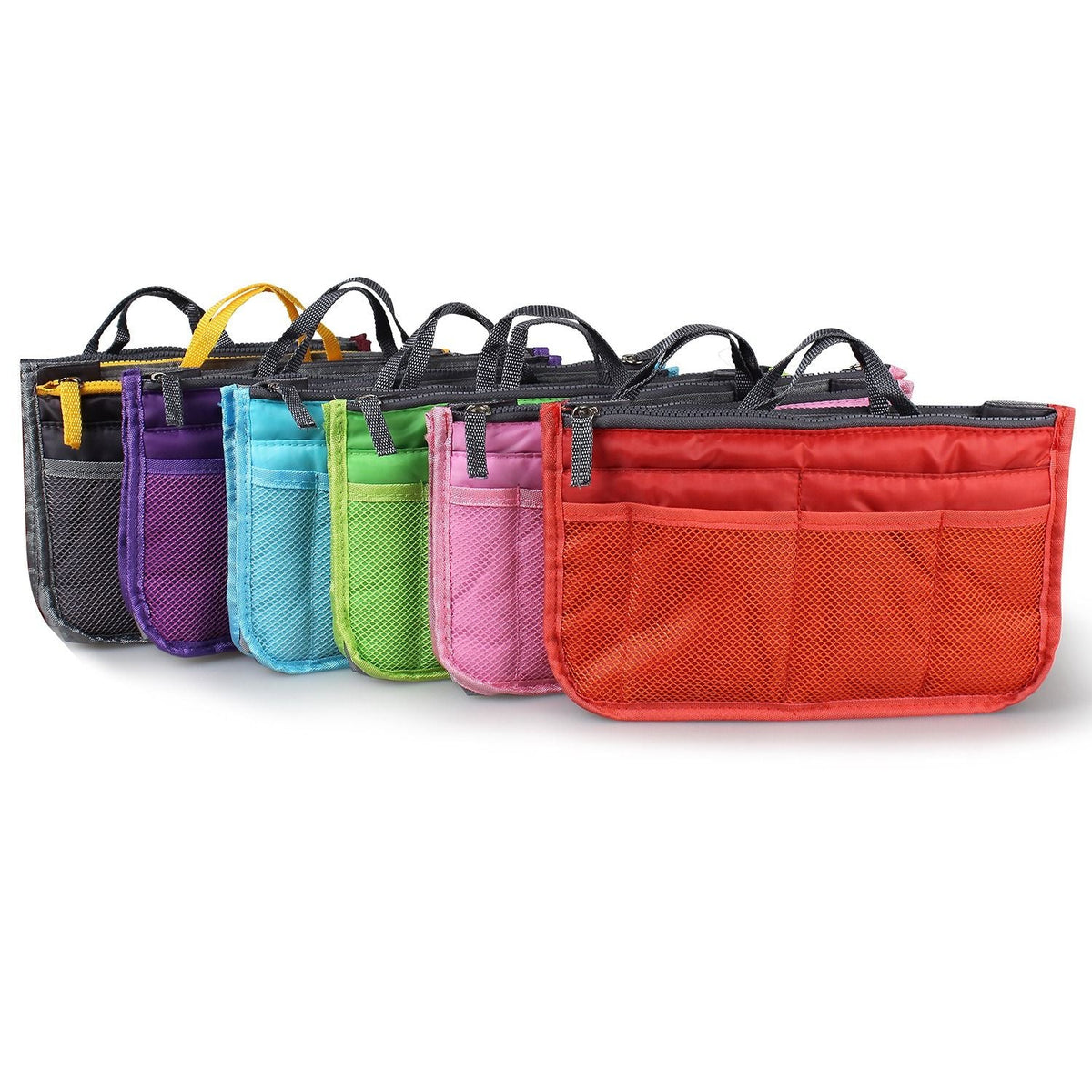 Women Lady Travel Insert Handbag Organiser Makeup Bags Toiletry Purse Liner w/Hand Strap