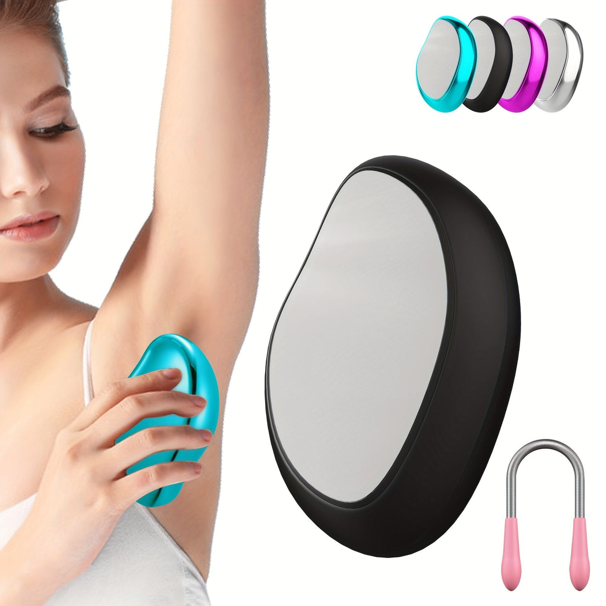 Crystal Hair Eraser Physical Hair Removal Tool Epilator Reusable Body Depilation Tool Glass Hair Remover Portable Mild Epilator