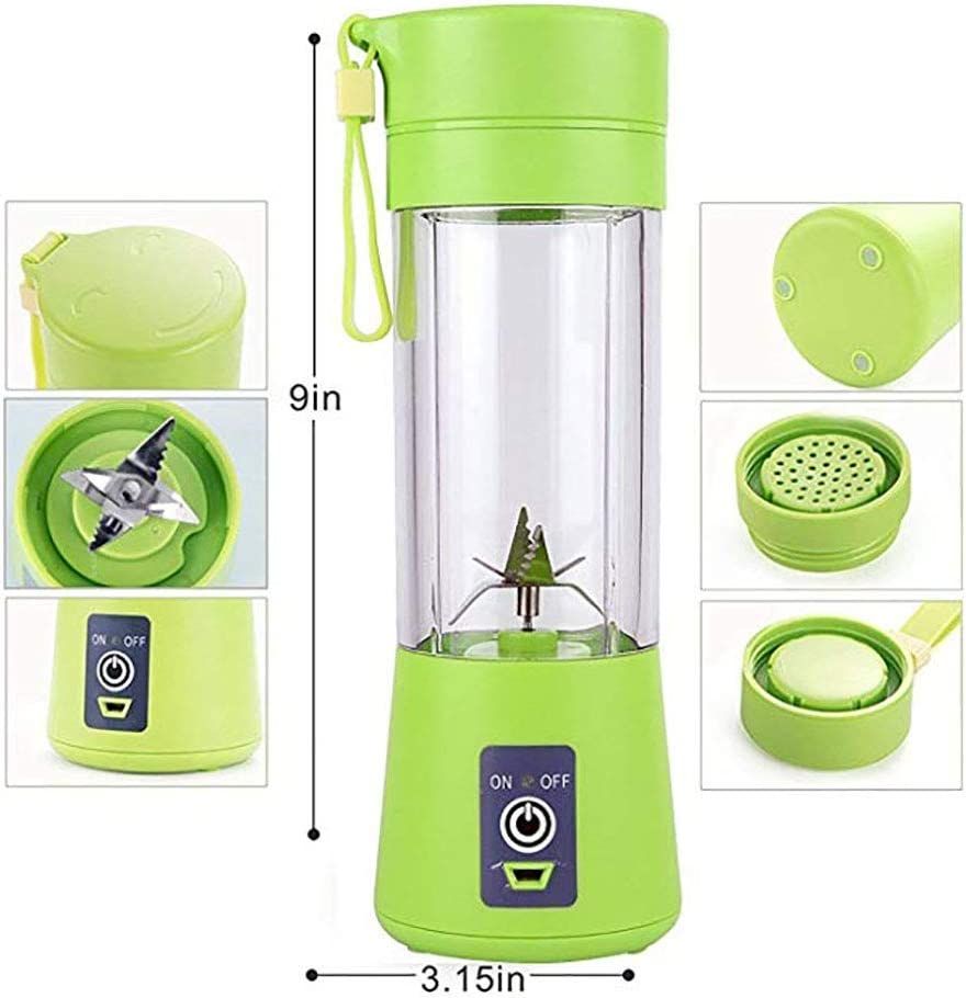 Personal blender with 6 blades; Personal Size Blender Juicer Cup; Smoothies and Shakes Blender; Handheld Fruit Machine; Blender Mixer Home