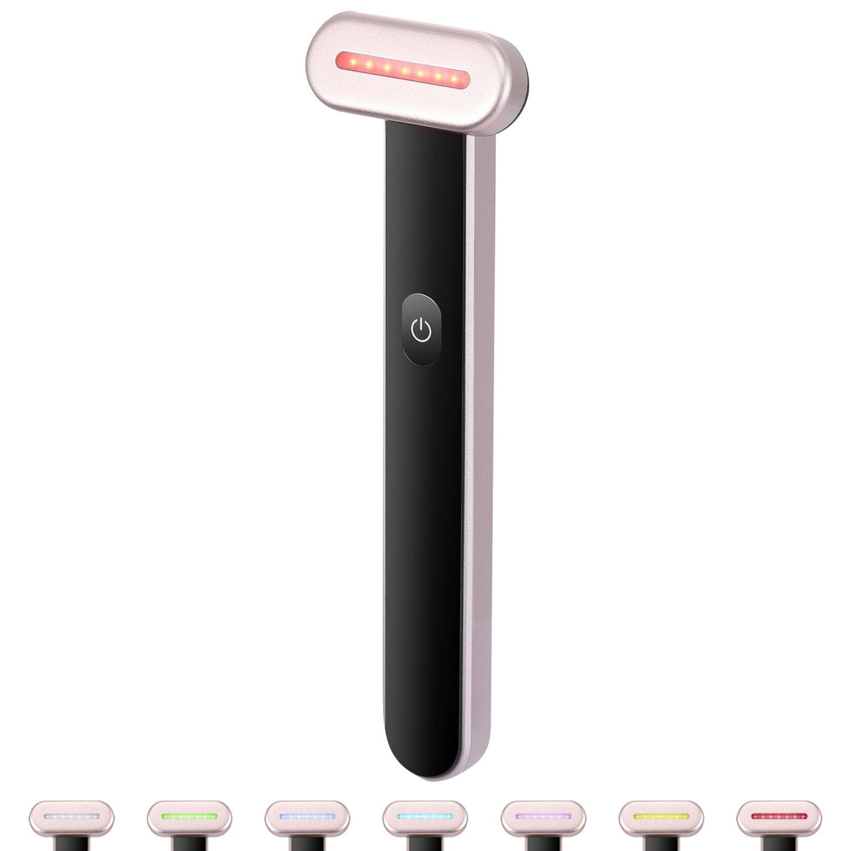 Red Light Therapy Wand for Face, 7-Color LED Facial Wand Red Light Therapy Device with Heatig Therapy| Microcurrent Vibrating Massage, Portable LED Beauty Wand for Face, Neck