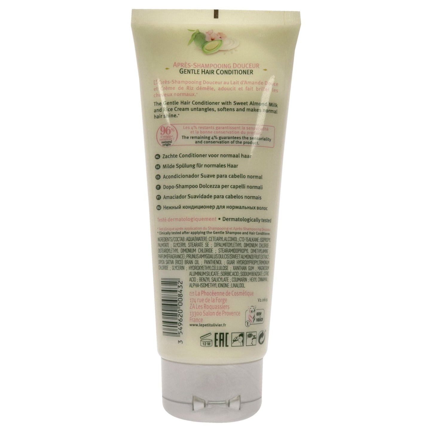 Softening Conditioner - Sweet Almond and Rice by Le Petit Olivier for Women - 6.76 Conditioner