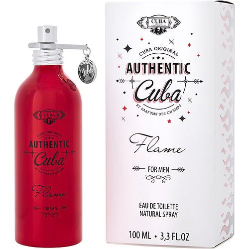 CUBA AUTHENTIC FLAME by Cuba EDT SPRAY 3.3 OZ