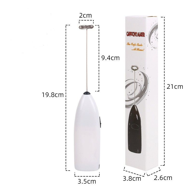 Mini Battery Operated Milk Frother Handheld; Mini Blender And Foam Maker For Coffee; Cappuccino; Latte; Matcha; Hot Chocolate; Portable Foam Maker Drink Blender With Stainless Steel Whisk
