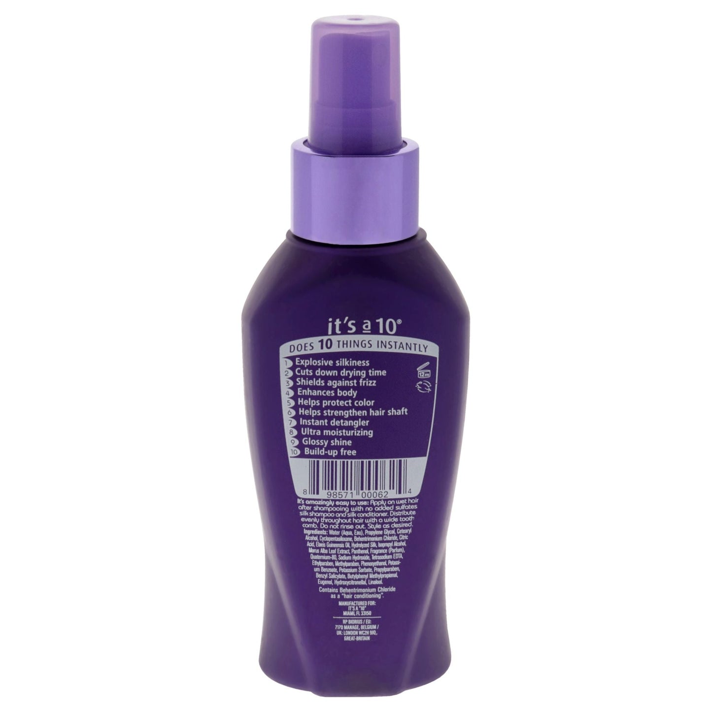 Silk Express Miracle Silk Leave-In by Its A 10 for Unisex - 4 oz Conditioner