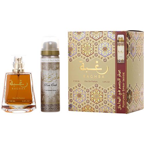 LATTAFA RAGHBA by Lattafa EAU DE PARFUM SPRAY 3.4 OZ & DEODORANT SPRAY 1.6 OZ