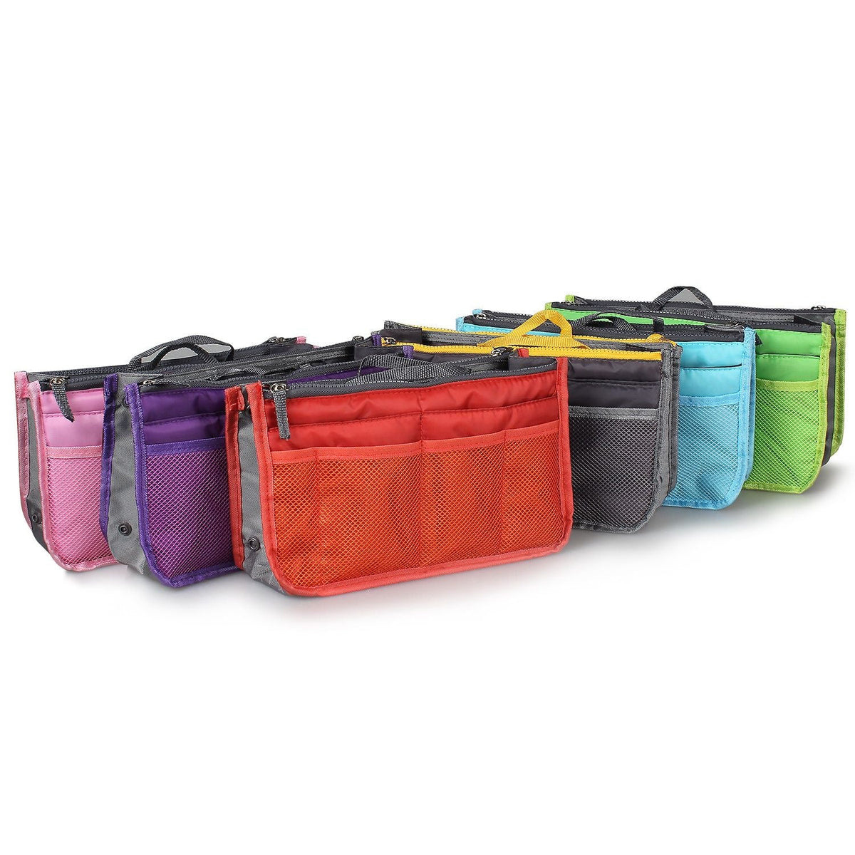 Women Lady Travel Insert Handbag Organiser Makeup Bags Toiletry Purse Liner w/Hand Strap