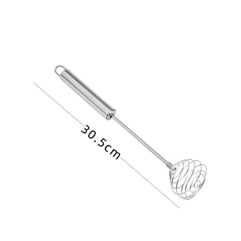 Spiral Egg Whisk Stainless Steel Lightweight N on-T oxic Kitchen Gadget Manual Blender Hand Whisk for Baking Beverage Cooking
