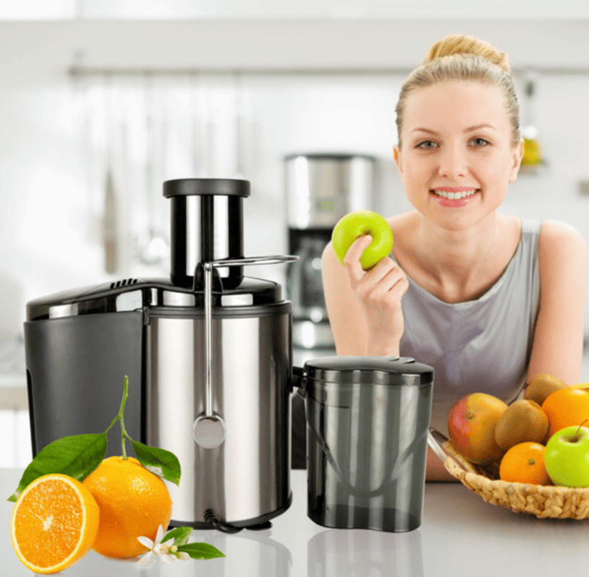 87043565 1100W household centrifugal juicer multi-function electric juicer 2.5L slag cup does not contain BPA fruit and vegetable juice, modern vertical mixing kitchen juicer, secondary mechanical