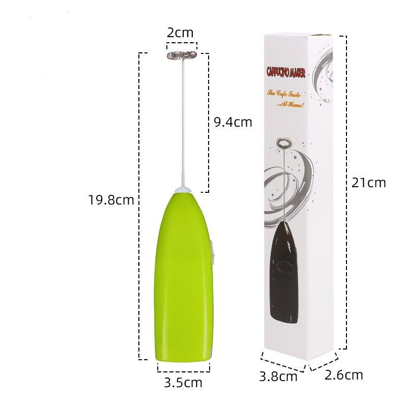 Mini Battery Operated Milk Frother Handheld; Mini Blender And Foam Maker For Coffee; Cappuccino; Latte; Matcha; Hot Chocolate; Portable Foam Maker Drink Blender With Stainless Steel Whisk