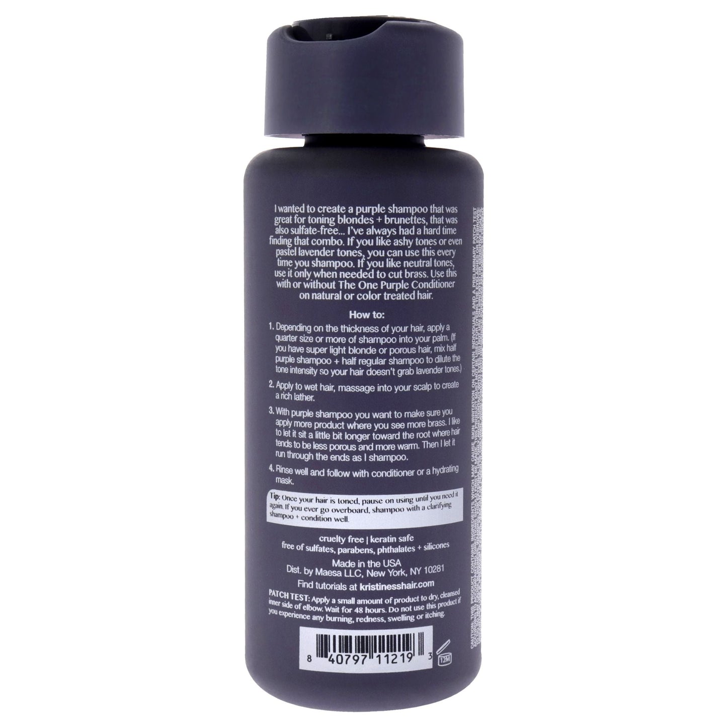 The One Purple Shampoo by Kristin Ess for Unisex - 10 oz Shampoo
