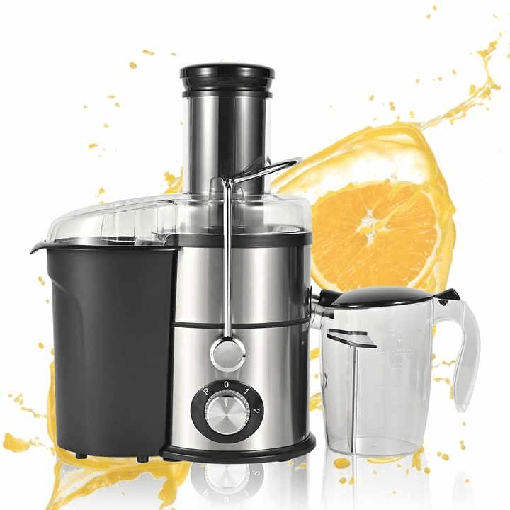 87043565 1100W household centrifugal juicer multi-function electric juicer 2.5L slag cup does not contain BPA fruit and vegetable juice, modern vertical mixing kitchen juicer, secondary mechanical