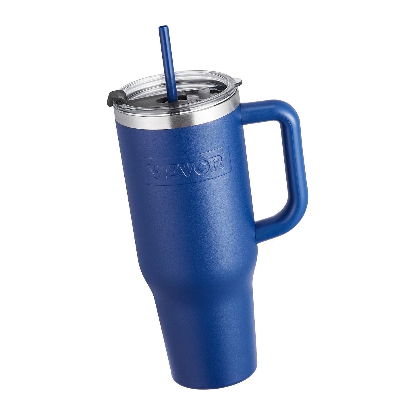 40 oz Insulated Water Bottle Stainless Steel Coffee Cup Handheld Blue