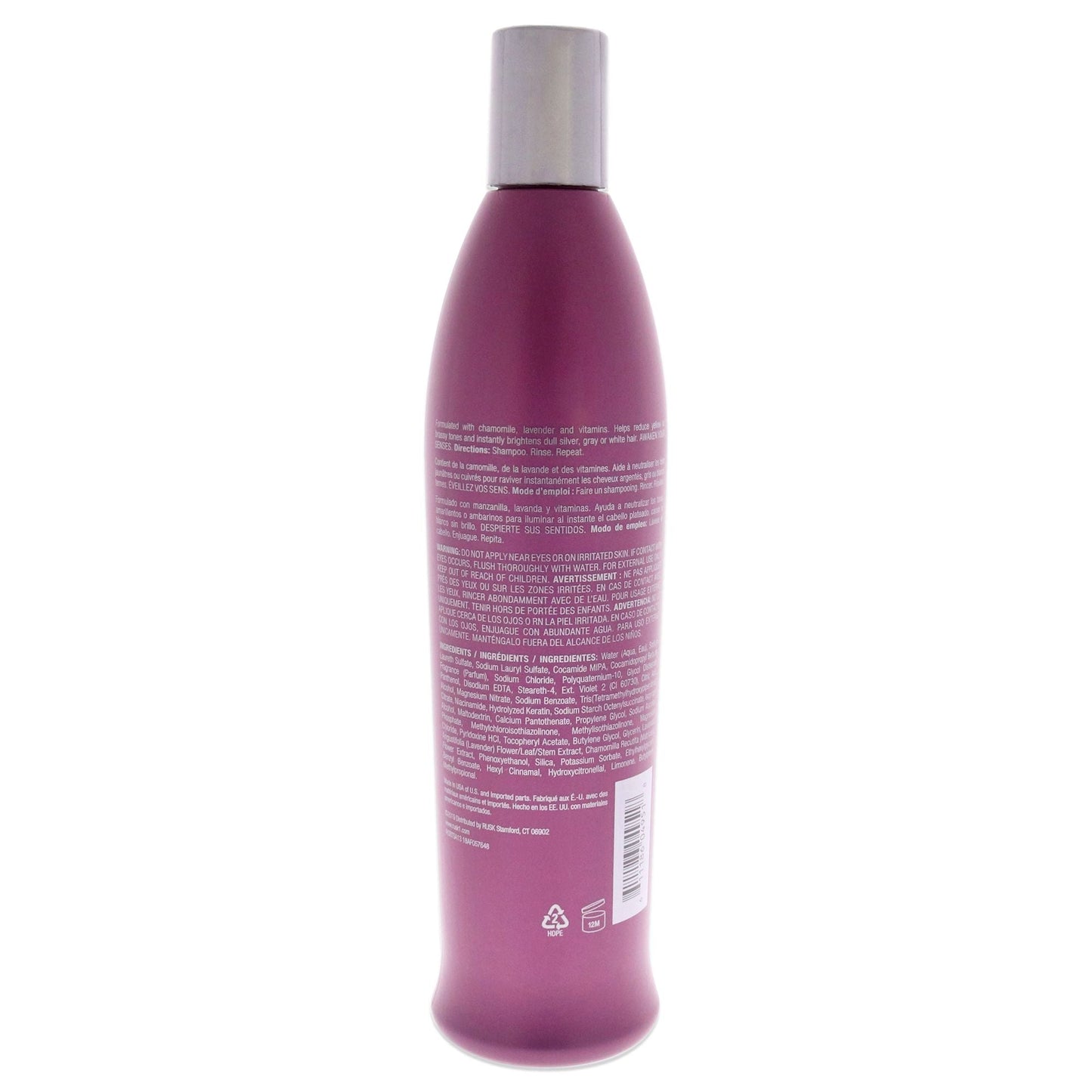 Sensories Bright Chamomile Lavender Shampoo by Rusk for Unisex - 13.5 oz Shampoo