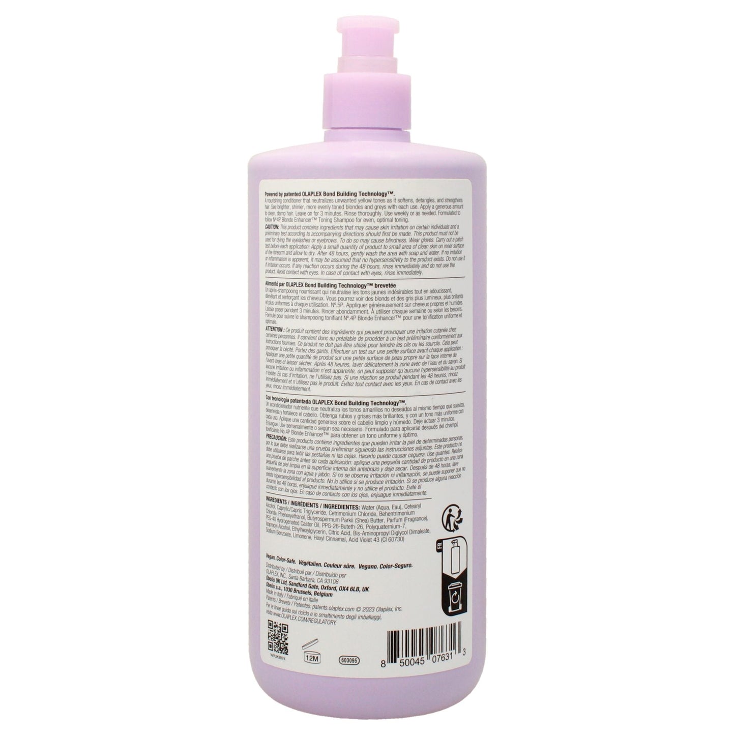 No 5P Blonde Enhacer Toning Conditioner by Olaplex for Unisex - 33.81 oz Conditioner