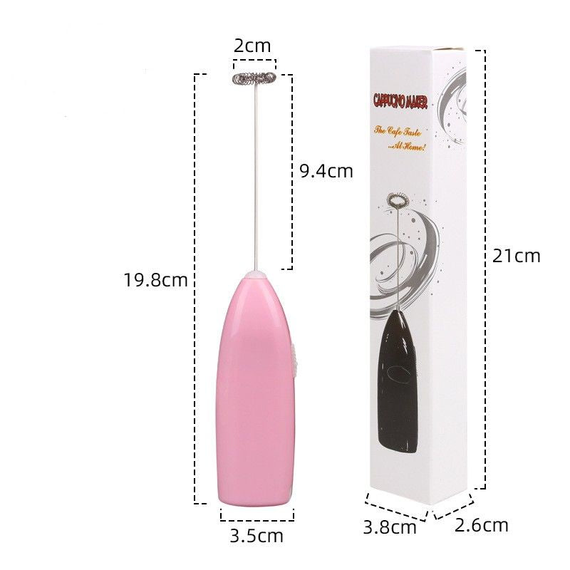 Mini Battery Operated Milk Frother Handheld; Mini Blender And Foam Maker For Coffee; Cappuccino; Latte; Matcha; Hot Chocolate; Portable Foam Maker Drink Blender With Stainless Steel Whisk