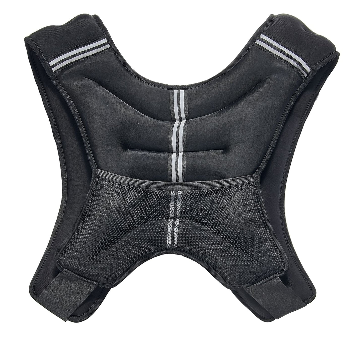 Weighted Vest, 30 lbs Weight Vest with Reflective Stripe, Adjustable Buckle Body Weight Vest for Men Women, Workout Equipment for Strength Training, Running, Jogging, Fitness, and Weight Loss