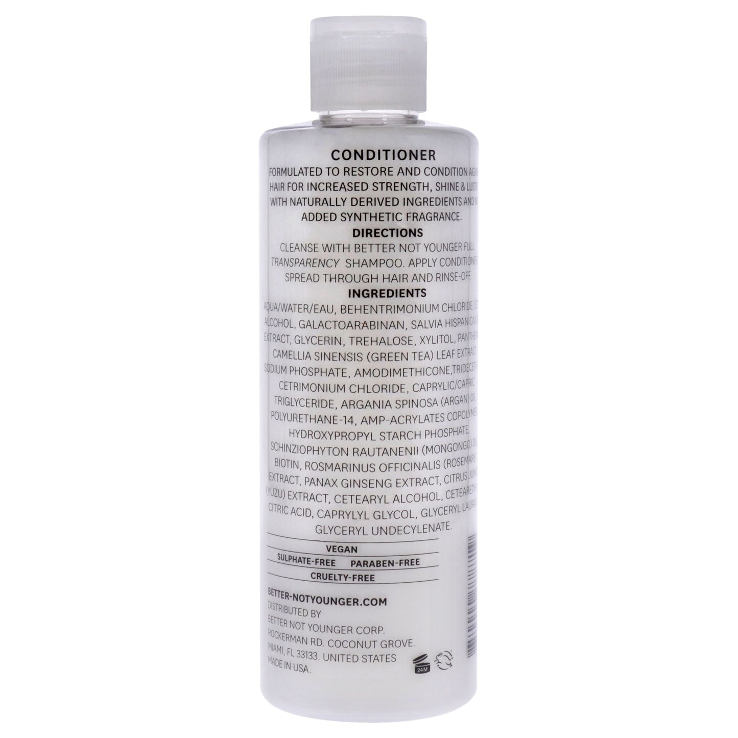 Full Transparency Conditioner by Better Not Younger for Unisex - 8.4 oz Conditioner