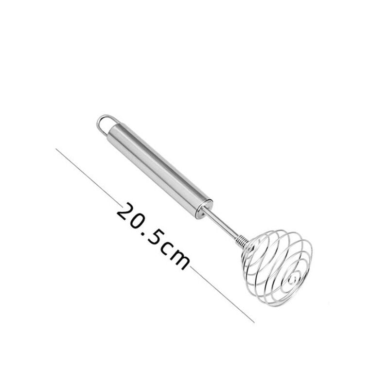 Spiral Egg Whisk Stainless Steel Lightweight N on-T oxic Kitchen Gadget Manual Blender Hand Whisk for Baking Beverage Cooking