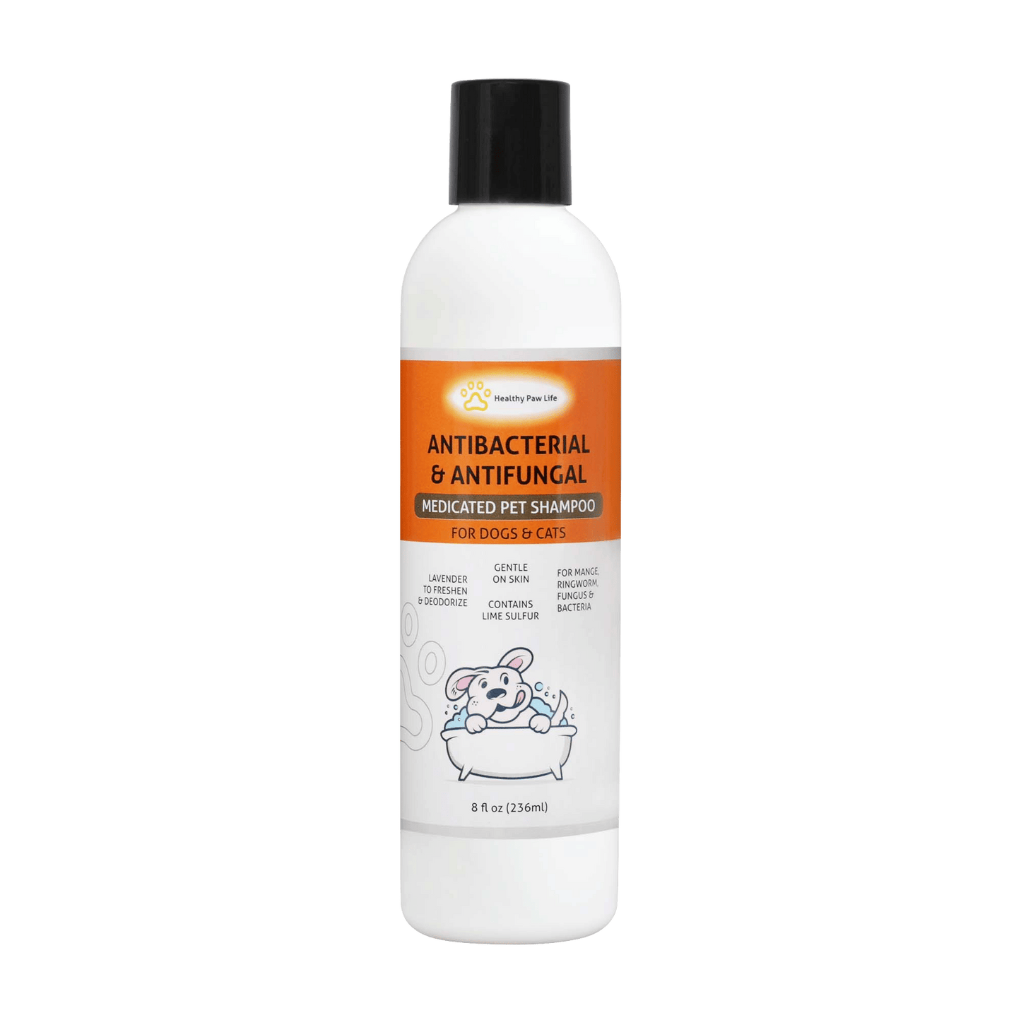 Lime Sulfur Pet Shampoo - Pet Care and Veterinary Solution for Itchy and Dry Skin - Safe for Dog;  Cat;  Puppy;  Kitten;  Horse