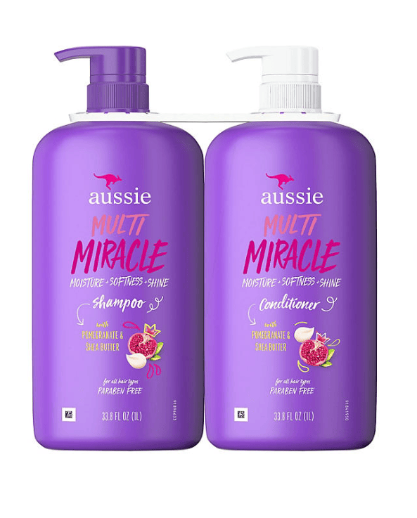 Aussie Multi Miracle 3-in-1 Shampoo and Conditioner, 33.8 fl. oz., 2 pk.