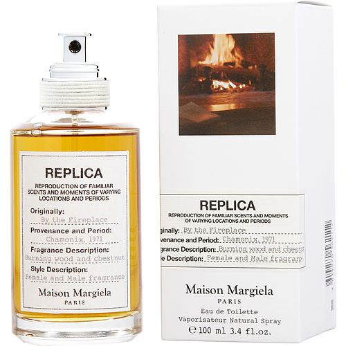 REPLICA BY THE FIREPLACE by Maison Margiela EDT REFILLABLE SPRAY 3.4 OZ