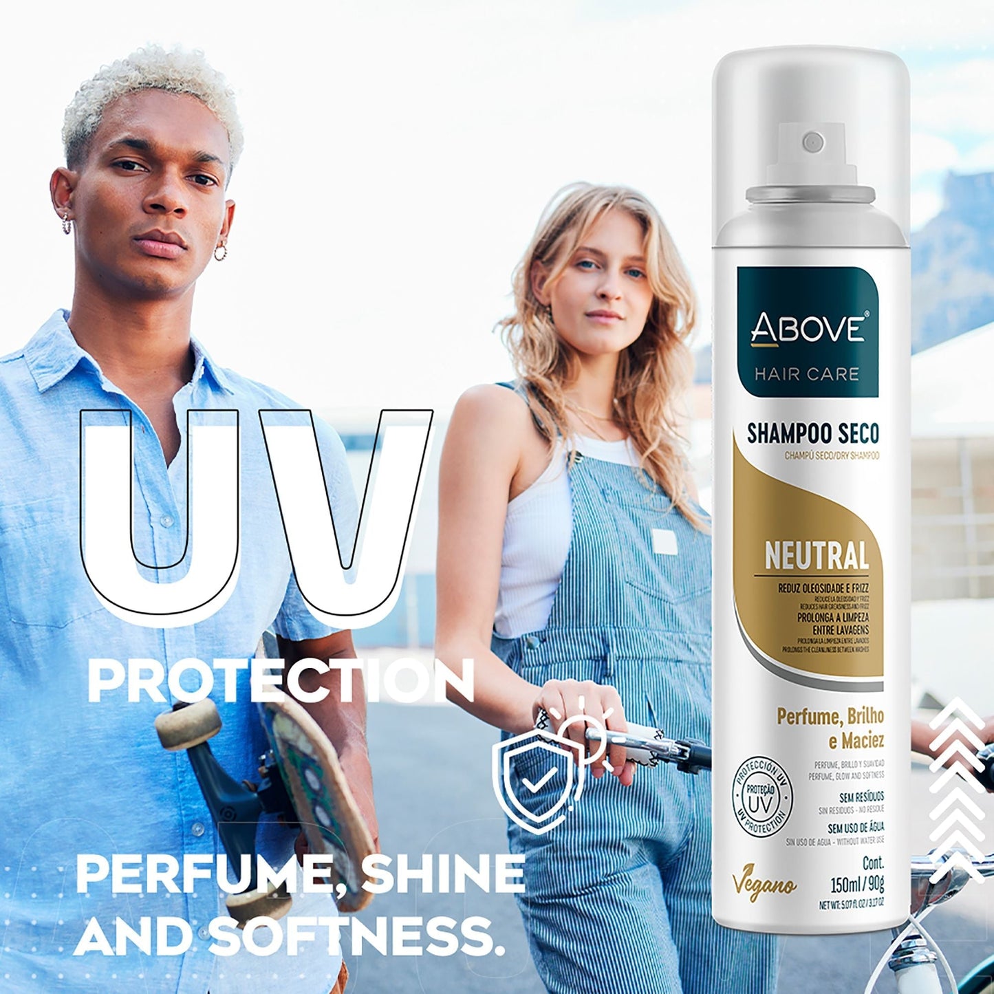 ABOVE Neutral - Dry Shampoo - Absorbs Excess Oil Between Washes - Gives Softness and Shine to Your Strands - Does Not Leave Residue - Prevents Bad Odors with Lime and Tangerine Notes - 3.17 oz