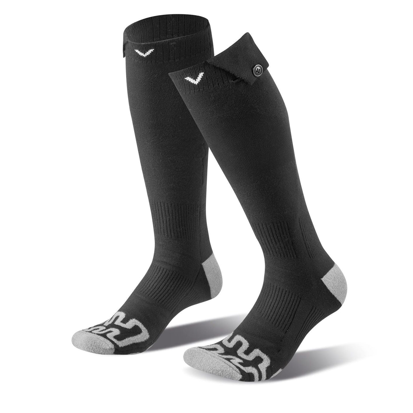 Heated Socks, 5000mAh Battery Powered, Rechargeable Heating Socks with 4 Heating Levels, Electric Heated Sock for Men Women, Foot Warmer for Hunting Riding Camping Hiking Skiing, Outdoor Work
