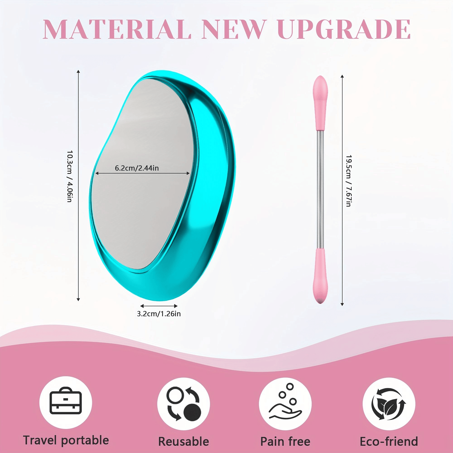 Crystal Hair Eraser Physical Hair Removal Tool Epilator Reusable Body Depilation Tool Glass Hair Remover Portable Mild Epilator