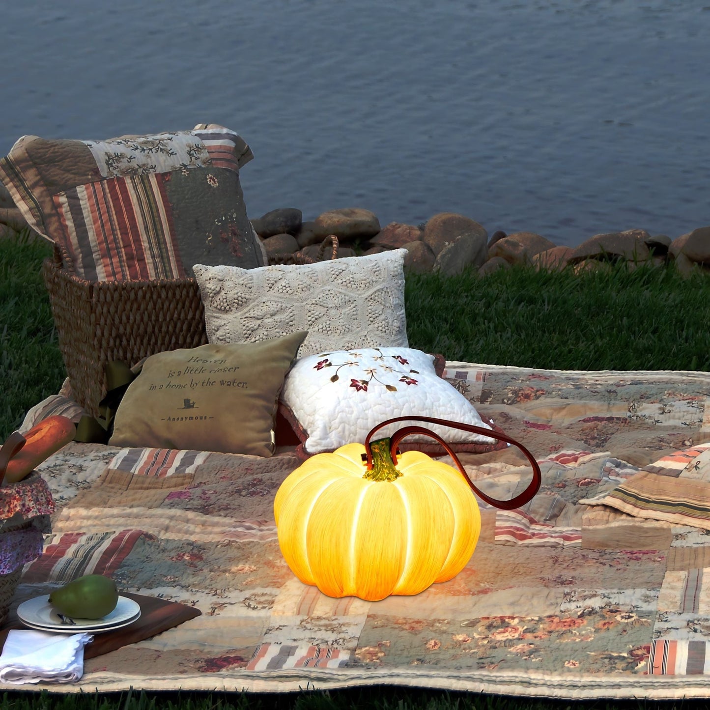 USB Pumpkin Lantern - Rechargeable
