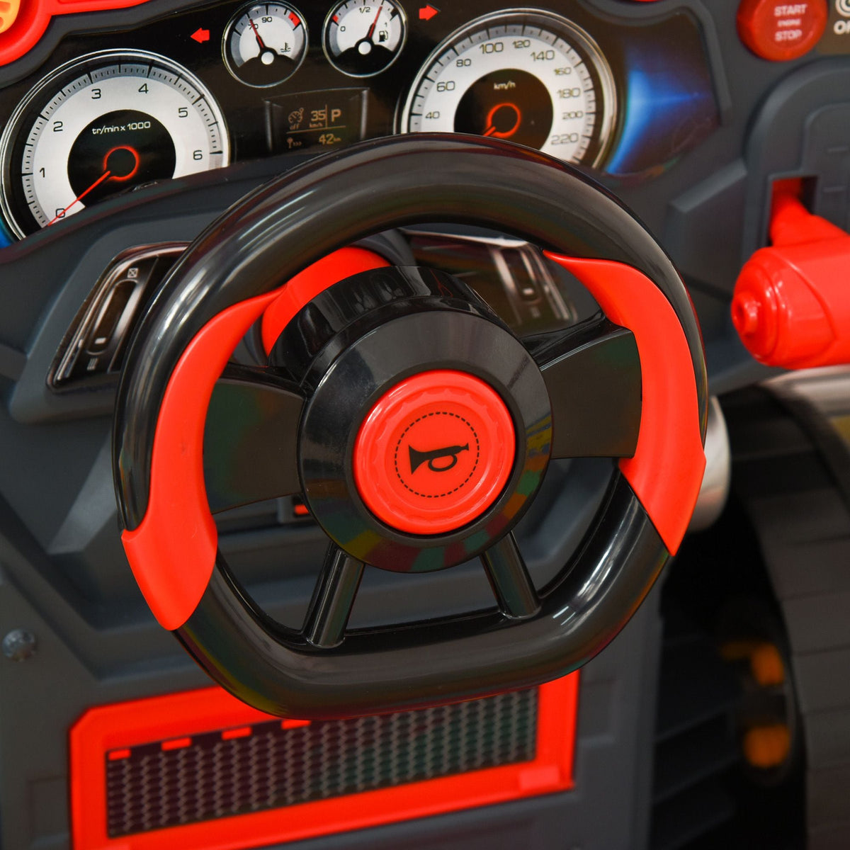 Engaging Kids Truck Engine Toy Set with RC Car Key | Red Mechanic Toys for Ages 3-5