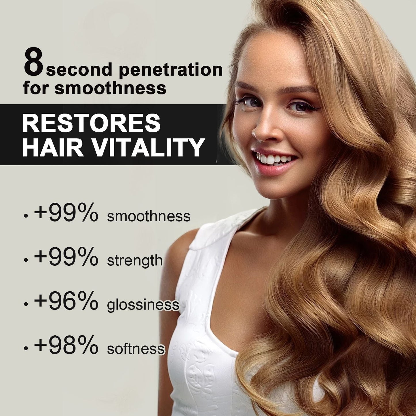 EELHOE Keratin Hair Care Cream Hair Care Dry And Irritated Hair Moisturizing And Smoothing Hair Care Cream