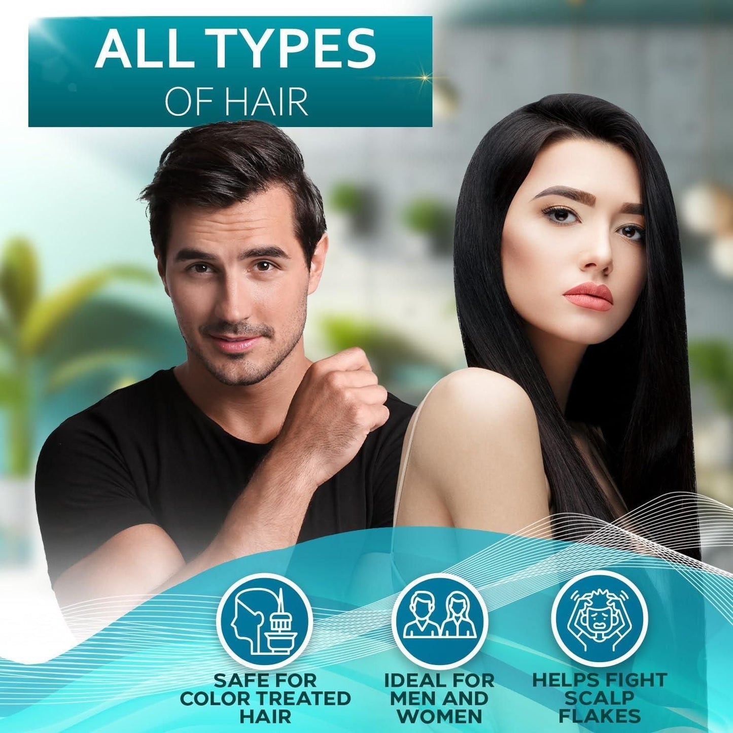 Rosemary Oil and Mint Shampoo and Conditioner Set Sulfate Free with Peppermint Moisturizing Products for Women and Men Helps Flaky Dry Scalp and Dandruff Salon Thickening for Thinning Hair