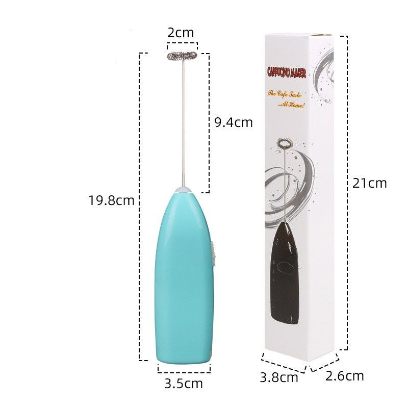 Mini Battery Operated Milk Frother Handheld; Mini Blender And Foam Maker For Coffee; Cappuccino; Latte; Matcha; Hot Chocolate; Portable Foam Maker Drink Blender With Stainless Steel Whisk