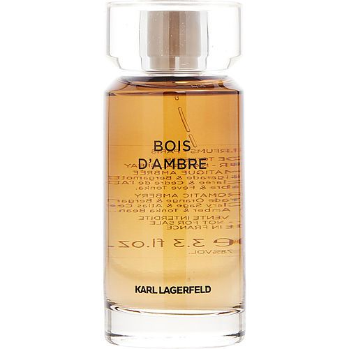 KARL LAGERFELD BOIS D AMBRE by Karl Lagerfeld EDT SPRAY 3.3 OZ *TESTER