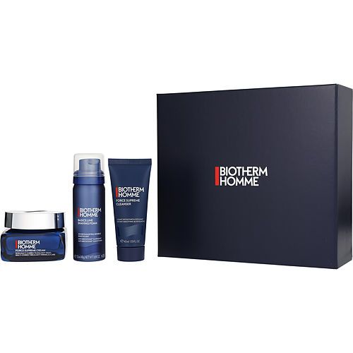 Biotherm by BIOTHERM Homme Force Supreme Set: Force Supreme Cream 50ml + Shaving Foam 48g + Force Supreme Cleanser 40ml --3pcs