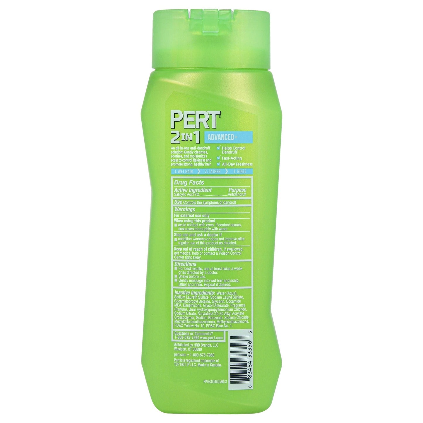 Dandruff Control Pyrithione Zinc For Flake Free Hair 2 in 1 Shampoo and Conditioner