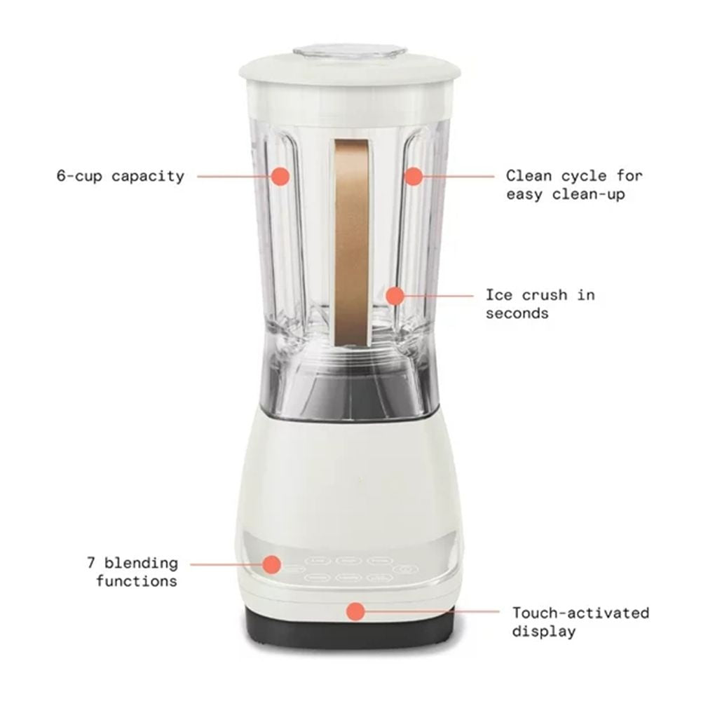 High Performance Touchscreen Blender;  White | Green | Blue