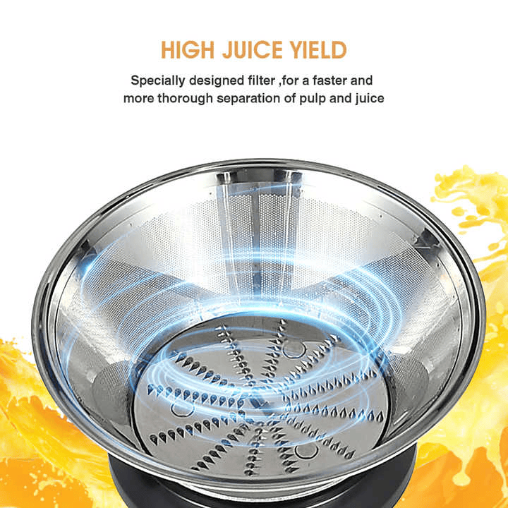 87043565 1100W household centrifugal juicer multi-function electric juicer 2.5L slag cup does not contain BPA fruit and vegetable juice, modern vertical mixing kitchen juicer, secondary mechanical