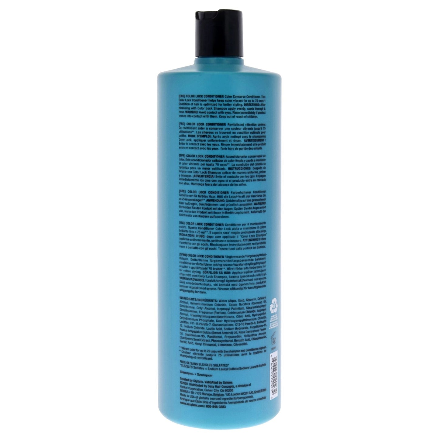 Sexy Hair Healthy Color Lock Conditioner by Sexy Hair for Unisex - 33.8 oz Conditioner