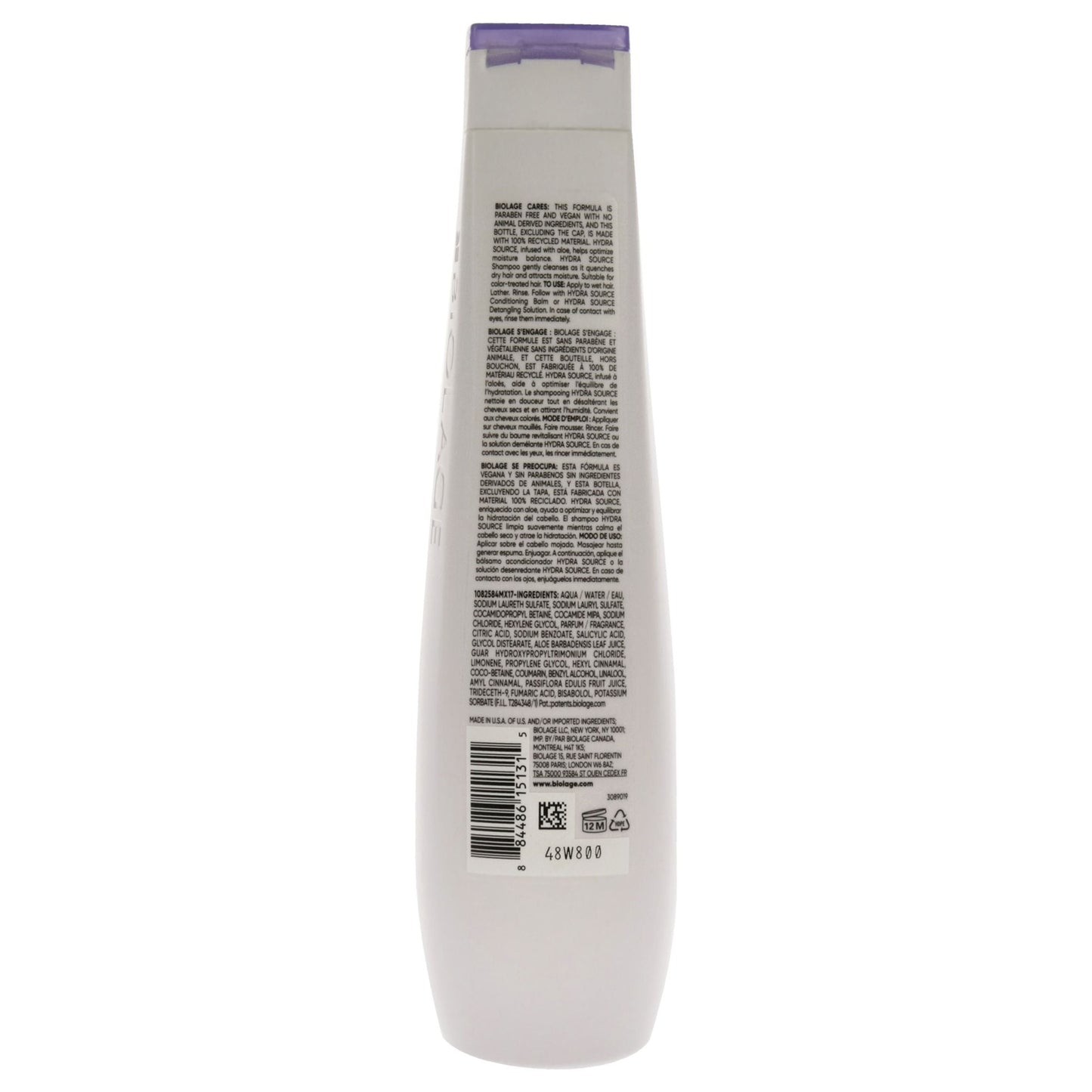Biolage HydraSource Shampoo by Matrix for Unisex - 13.5 oz Shampoo