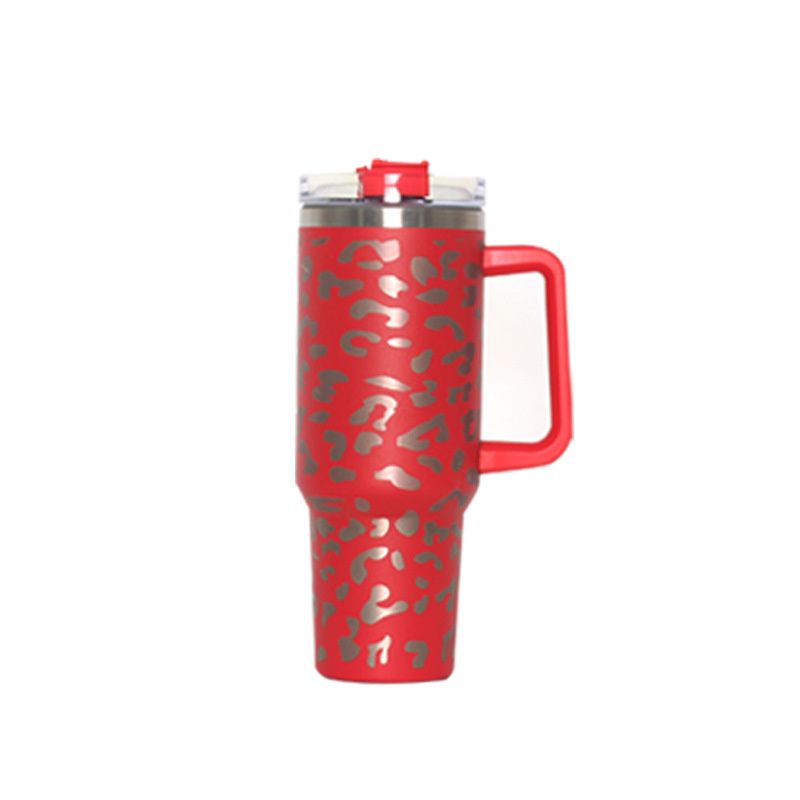 40oz Adventure Quencher Tumbler T hermos Vacuum Cups With Handle Stainless Steel Travel Water Cup Stay Ice Cold Car Coffee Mug