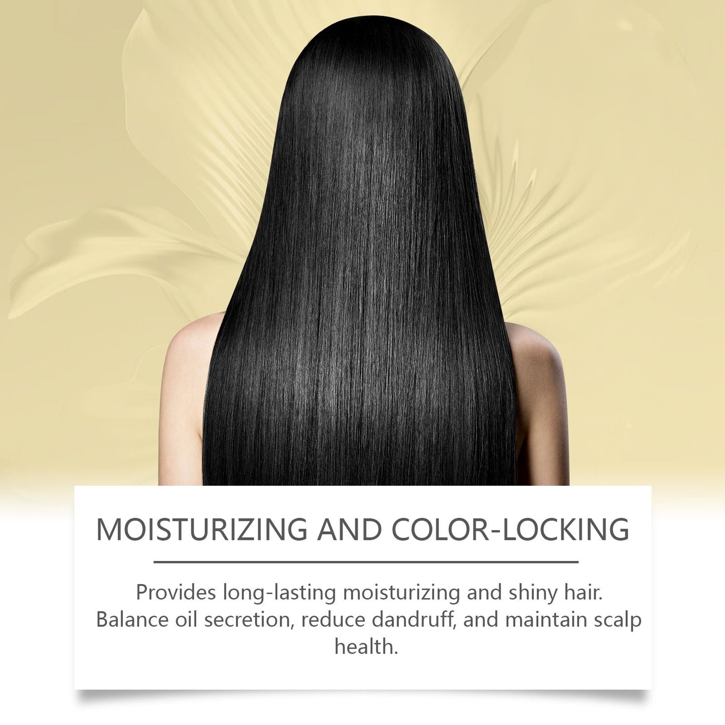 OUHOE Dark Hair Shampoo nourishes hair roots and improves dry and frizzy hair at the end