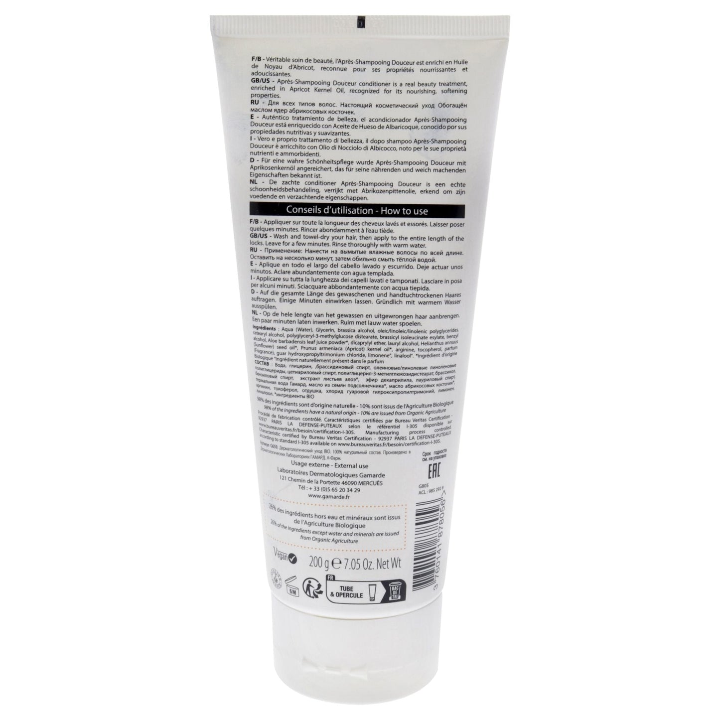 Apricot Kernel Gentle Conditioner - All Hair Types